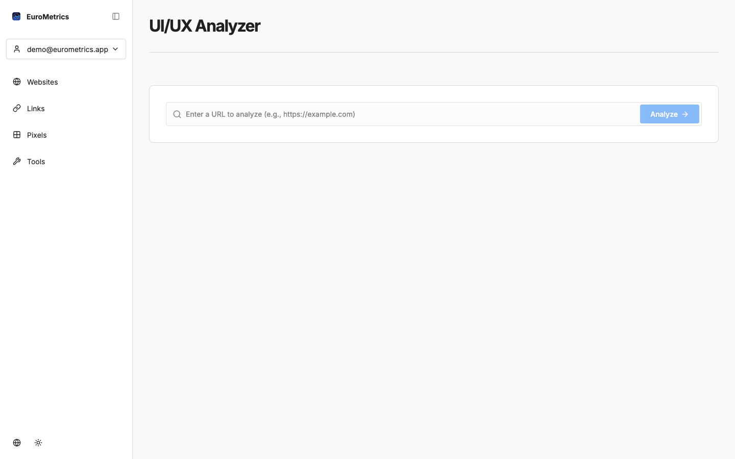 WebMetrics Screenshot
