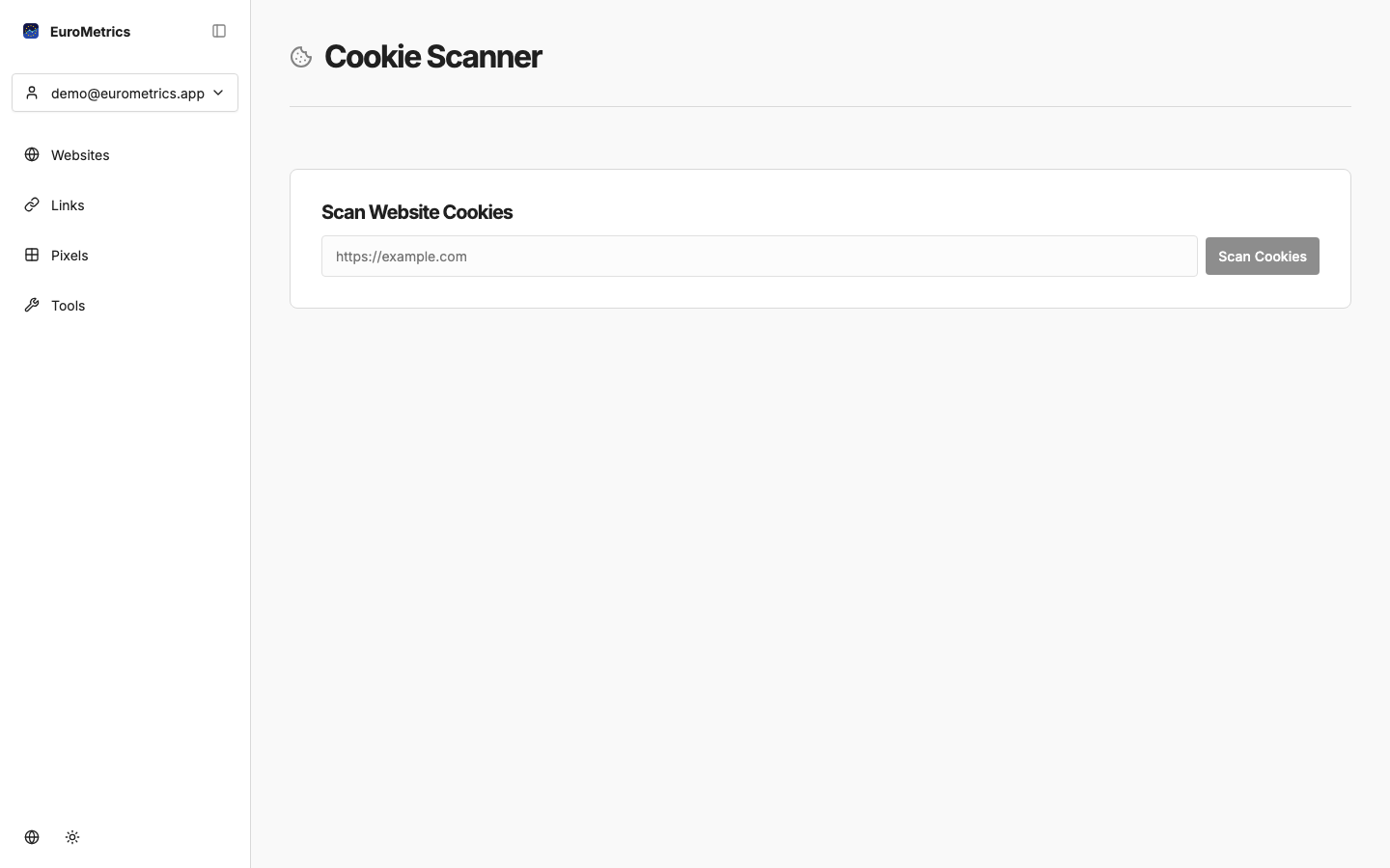 WebMetrics Screenshot