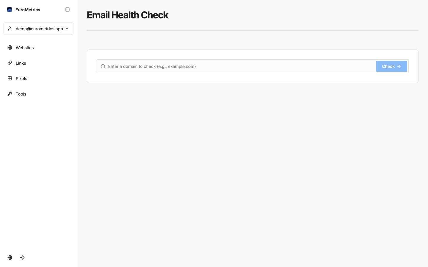 WebMetrics Screenshot