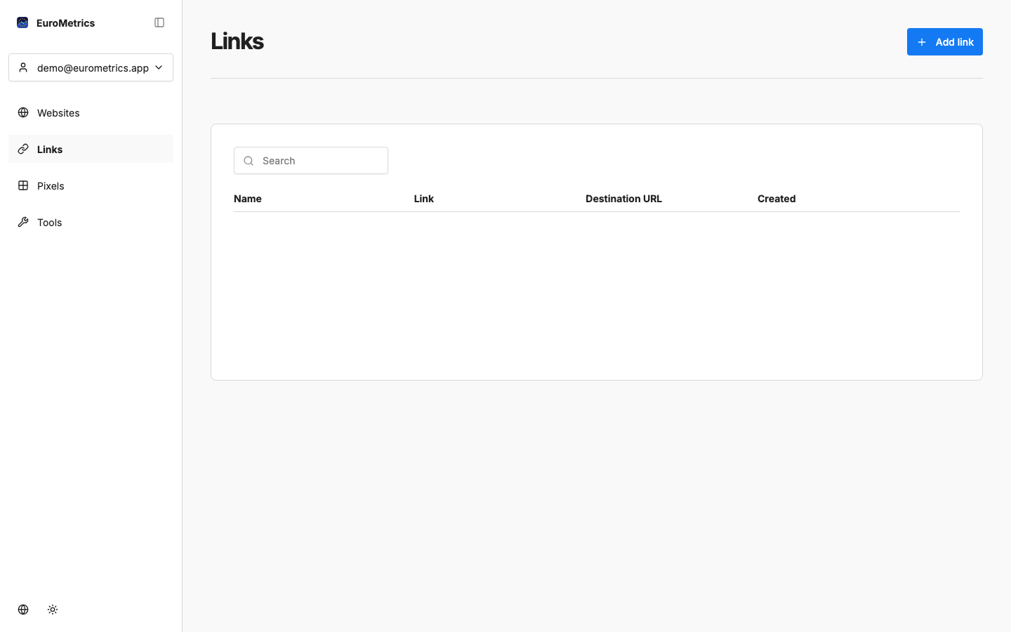 WebMetrics Screenshot